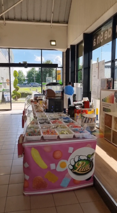 Stand bonbons Leroy Merlin