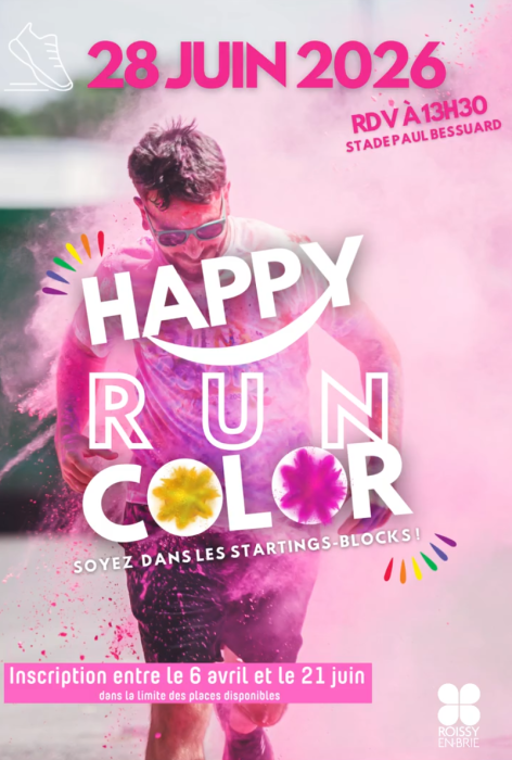 Happy run color Roissy-en-Brie juin 2026